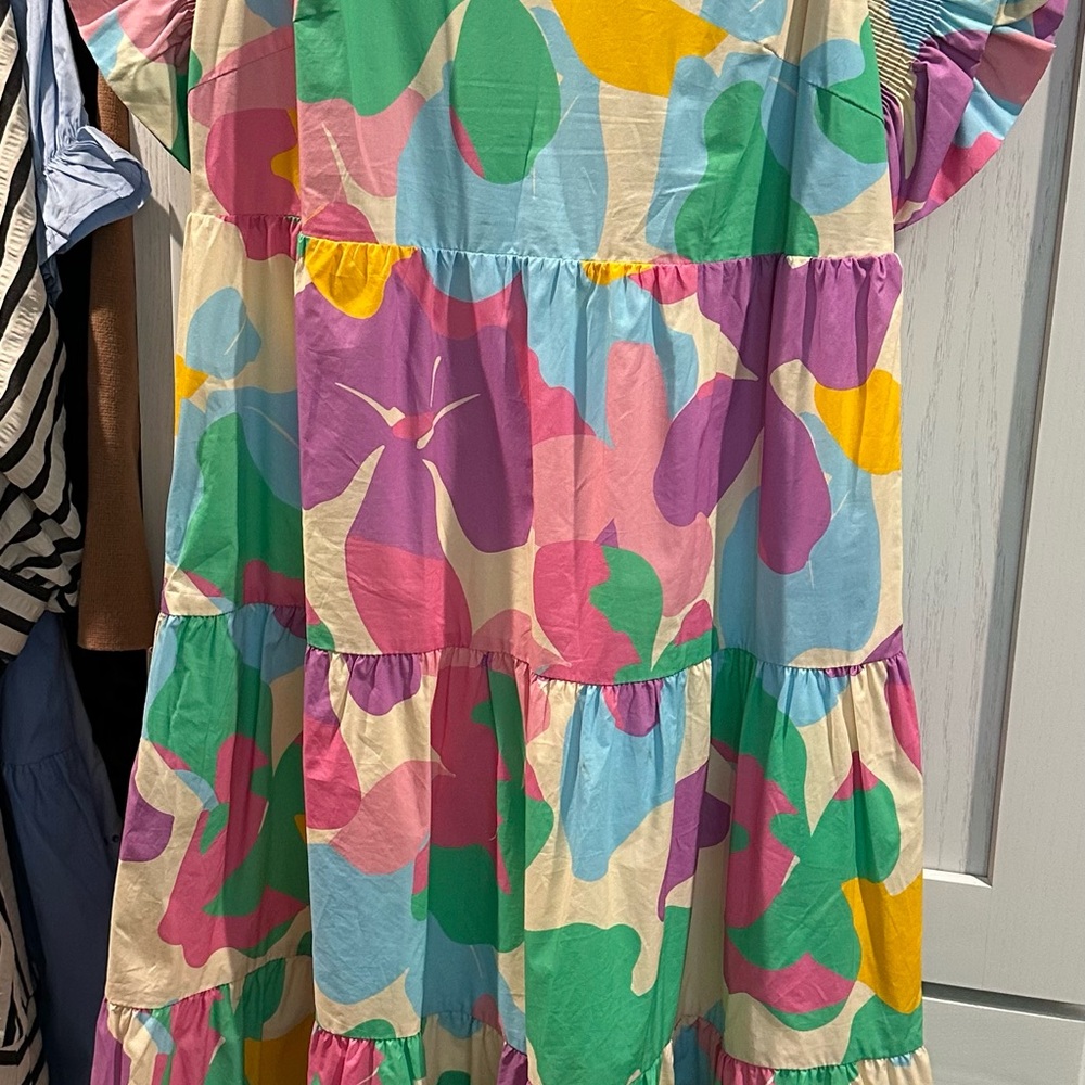 Peach Love California Multicolor Womens Dress